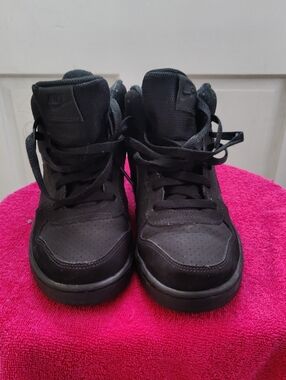 Nike Kids Black High-Top Sneakers